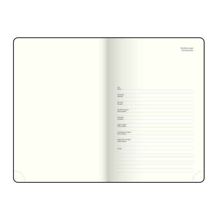 Тижневик Buromax недатований TOUCH ME, L2U, A6, чорний, 336 сторінок (BM.26140-01) зображення 6