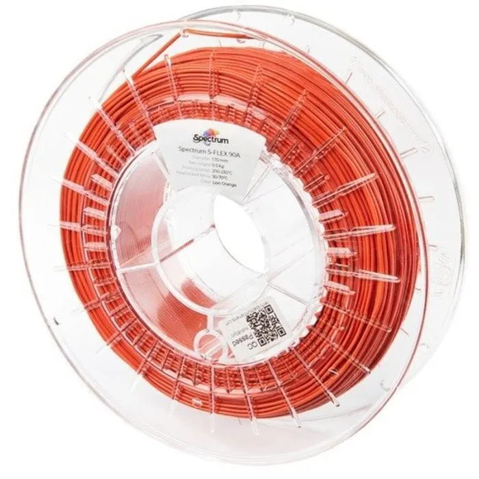 Пластик для 3D-принтера Spectrum S-Flex 90A 1.75mm 0.5kg ORANGE, LION (80258)