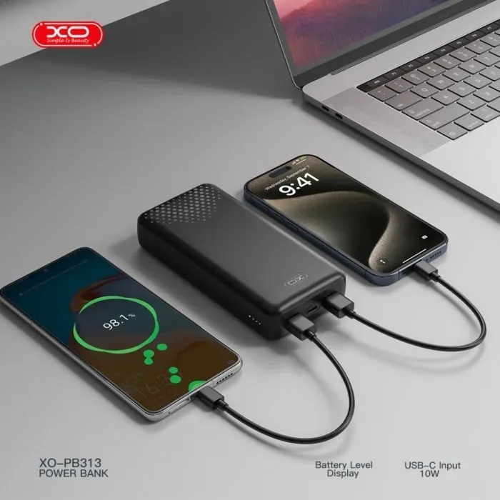 Батарея універсальна XO 20000mAh, 10.5W, black (XO-PB313-BK) зображення 5