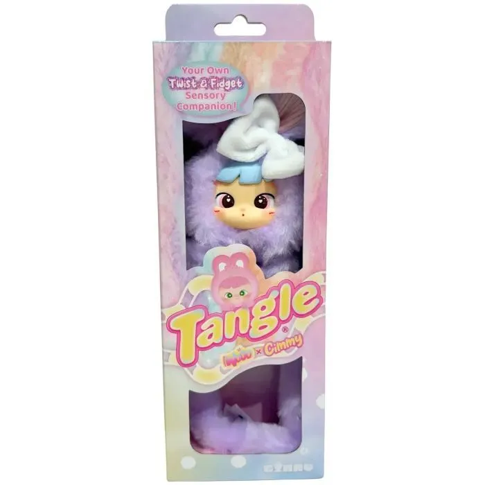 М'яка іграшка Tangle з кільцем Cimmy Fluffy Bunny Taro (HWTANGLE01S01-PC05) зображення 2