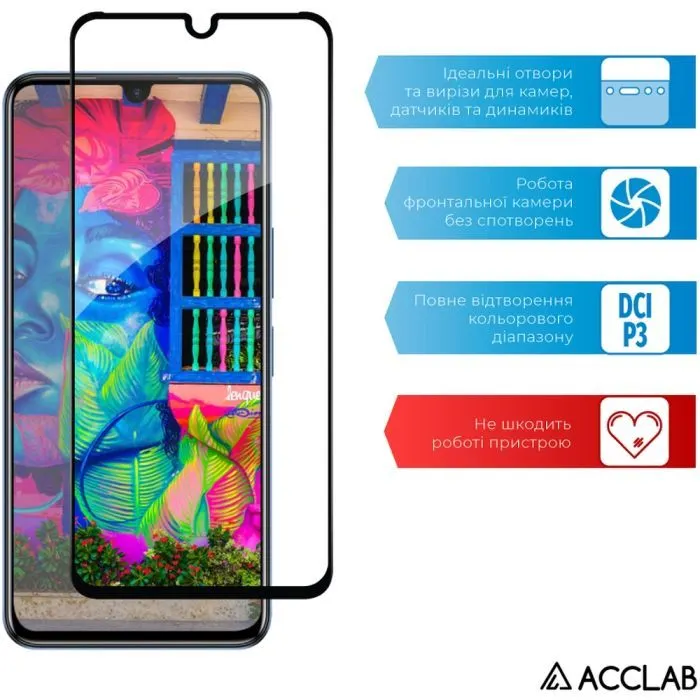 Скло захисне ACCLAB Full Glue Infinix Note 12 Black (1283126546556) зображення 5
