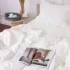 Постільна білизна MirSon Poplin Line 002 Milky White 160 x 220 (2200006277781) зображення 3