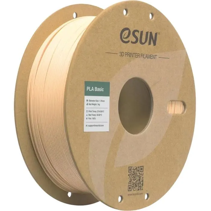 Пластик для 3D-принтера eSUN PLA BASIC 1,75mm 1kg BEIGE (PLA-BASIC175O-BG1P1)