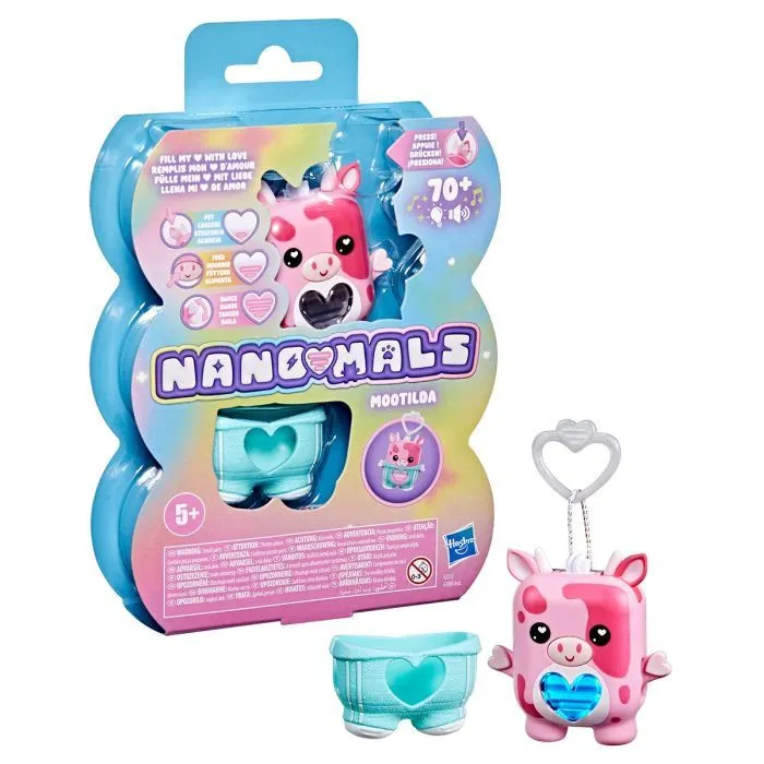 Интерактивная игрушка Nanomals S1 – Клубничная коровка (G2212)