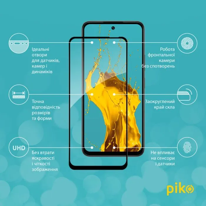 Скло захисне Piko Full Glue ESD Infinix Smart 10 Black (1283126628047) зображення 3