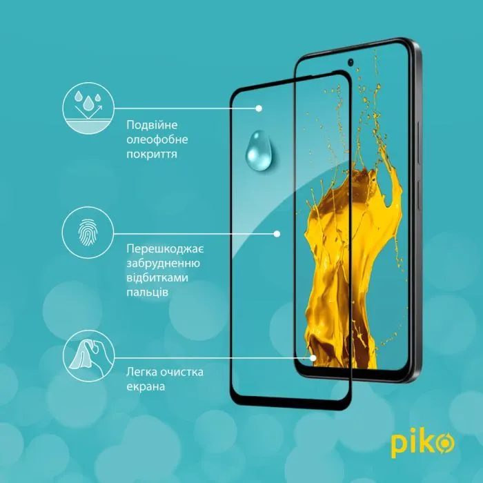 Скло захисне Piko Full Glue ESD Infinix Smart 10 Black (1283126628047) зображення 5