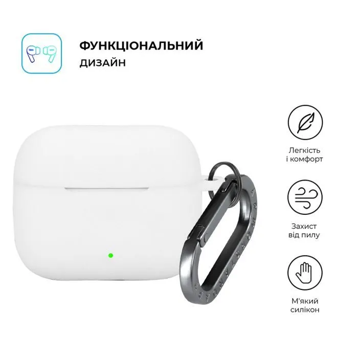 Чехол для наушников Armorstandart Hang Case For OPPO Enco Buds3 Pro White (ARM86805) изображение 2