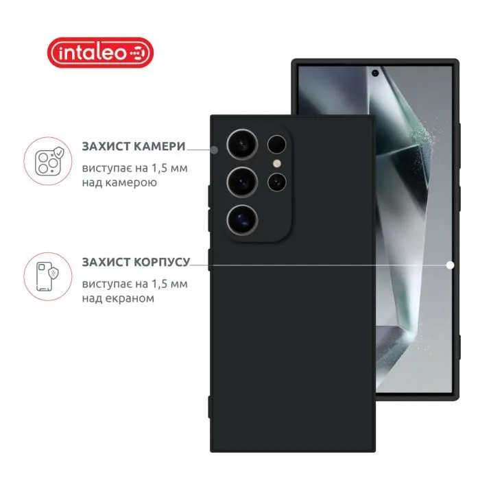Чохол до мобільного телефона Intaleo SoftShell Samsung Galaxy S24 Ultra Black (1283126590474) зображення 3