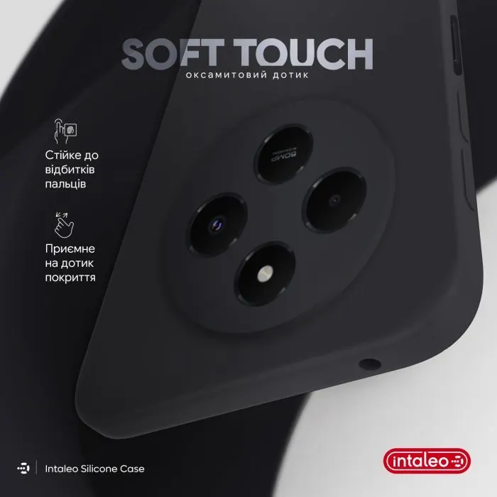 Чохол до мобільного телефона Intaleo Silicone Xiaomi Redmi 14C 4G Black (1283126617126) зображення 2