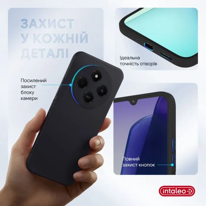 Чохол до мобільного телефона Intaleo Silicone Xiaomi Redmi 14C 4G Black (1283126617126) зображення 3