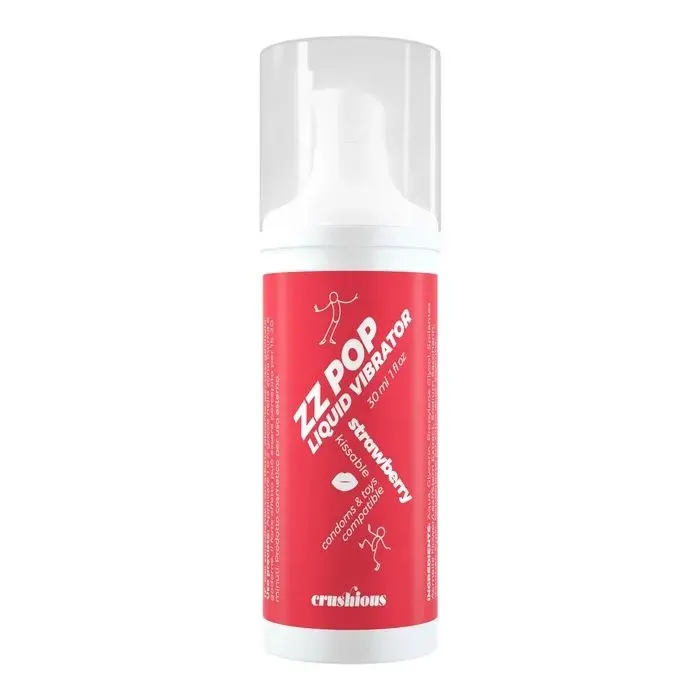 Лубрикант Crushious ZZ Pop Liquid Vibrator Strawberry 30 мл (7403254156913)