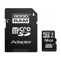 Карта памяти Goodram 16Gb microSDHC class 10 (SDU16GHC10AGRR10 / SDU16GHC10AGRR9)