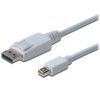 Кабель мультимедійний miniDisplayPort M to DisplayPort M 2.0m Digitus (AK-340102-020-W)