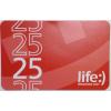 Картка поповнення рахунку lifecell 25 (4820158950271/8697543410018)