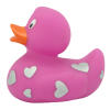 Игрушка для ванной Funny Ducks Розовая утка в белых сердечках (L1938) изображение 2