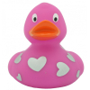 Игрушка для ванной Funny Ducks Розовая утка в белых сердечках (L1938)