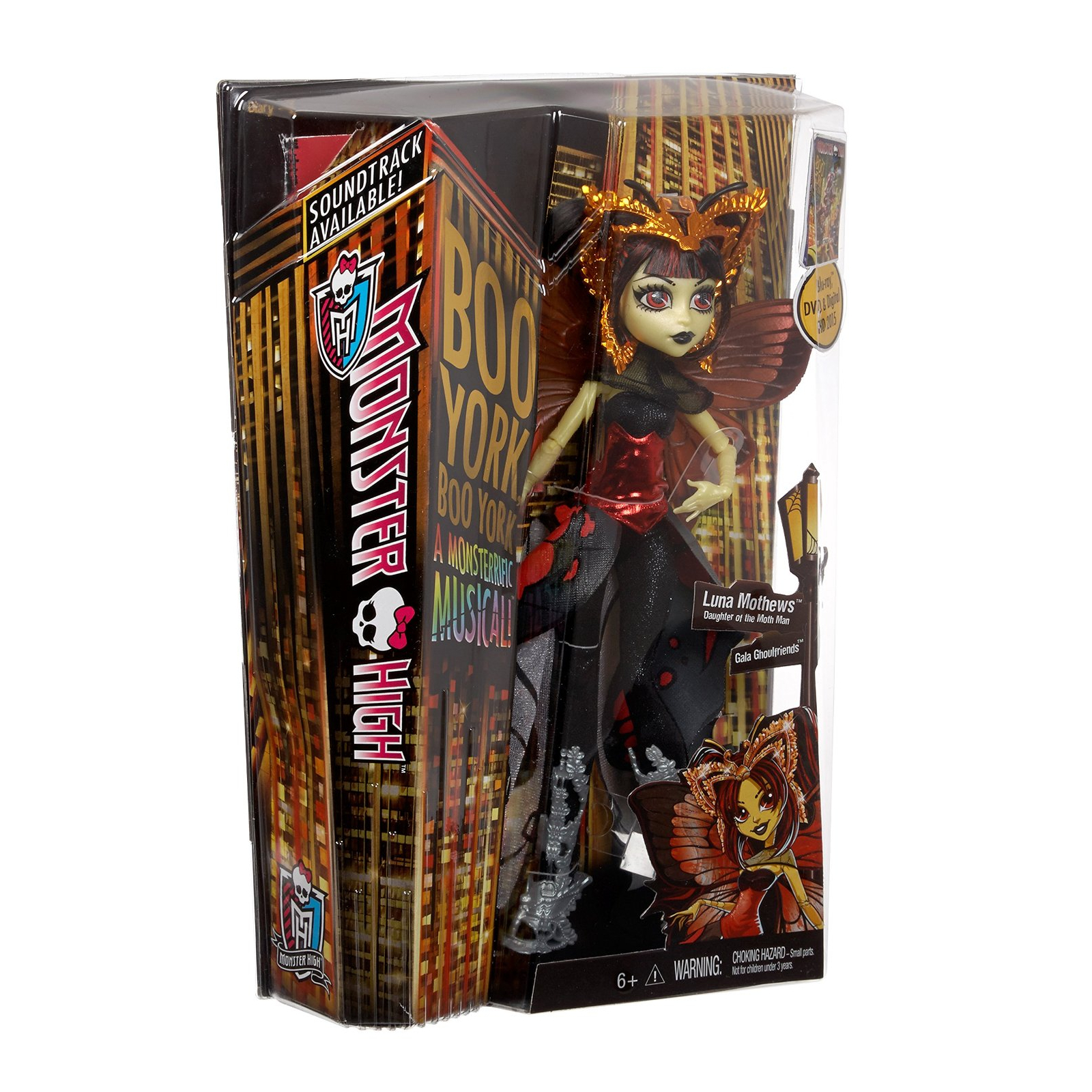 Кукла Monster High дочь Человека-Мотылька серии Светские монстро-дивы Буу-Йорк (CHW64-3) изображение 6