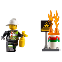 Конструктор LEGO City Fire Пожарный автомобиль с лестницей (60107) изображение 8