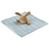 Детское одеяло Luvena Fortuna флисовое с игрушкой-салфеткой, голубое (G8758) изображение 3