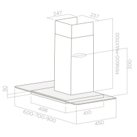 Вытяжка кухонная Elica FLAT GLASS PLUS IX/A/60 изображение 2