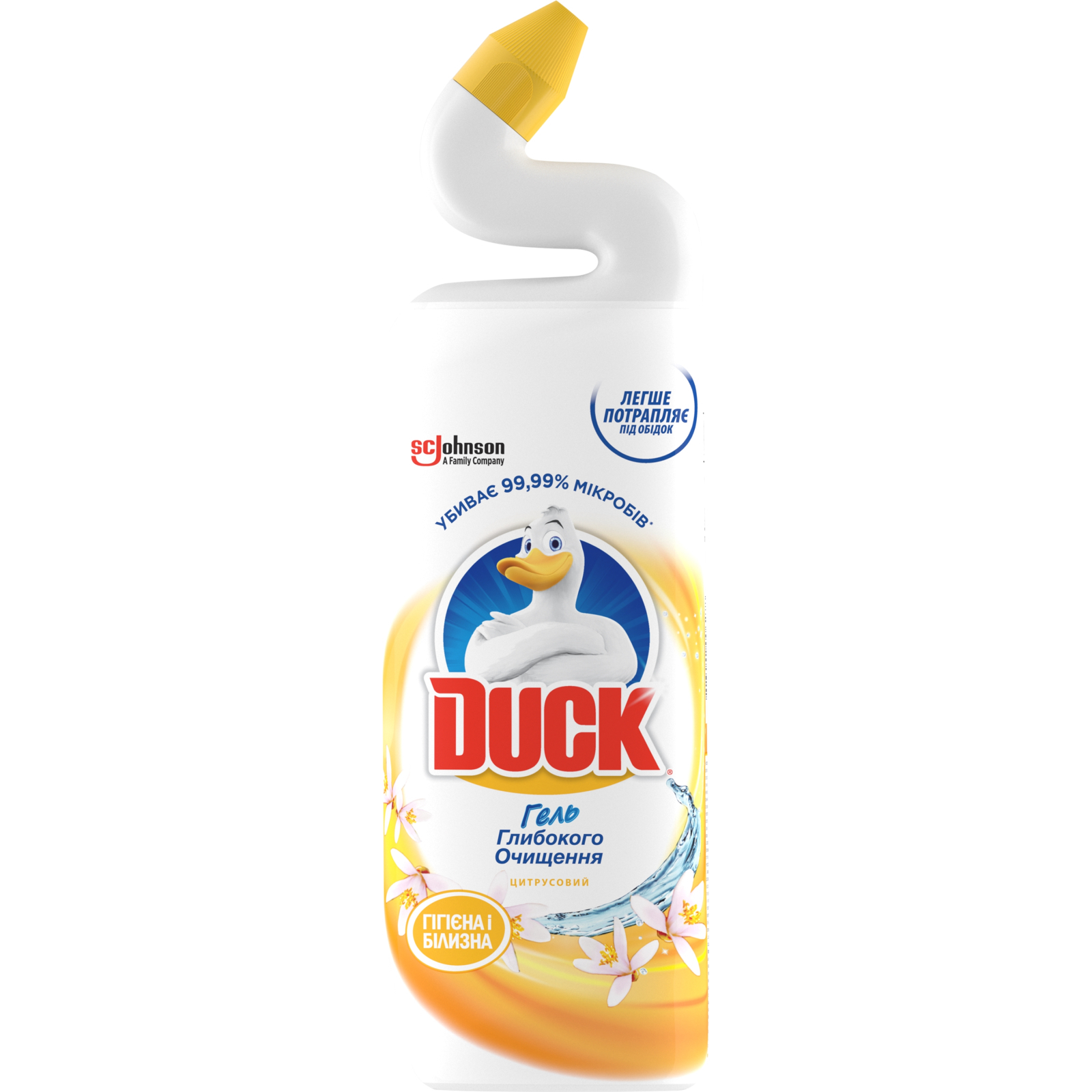 Средство для чистки унитаза Duck Гигиена и белизна Цитрус 900 мл (4823002006278)