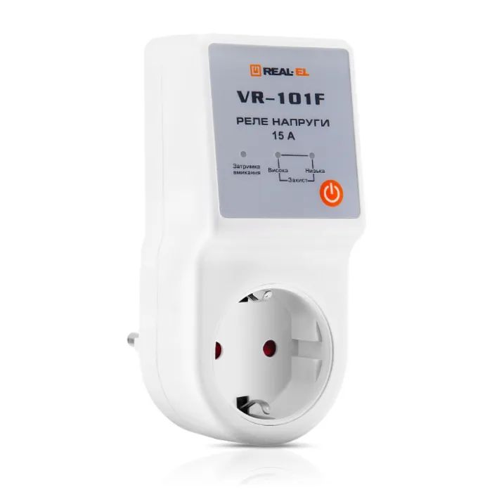 Реле напруги REAL-EL VR-101F, white (EL122300009) зображення 2