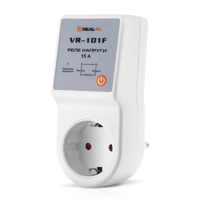 Реле напруги REAL-EL VR-101F, white (EL122300009) зображення 3