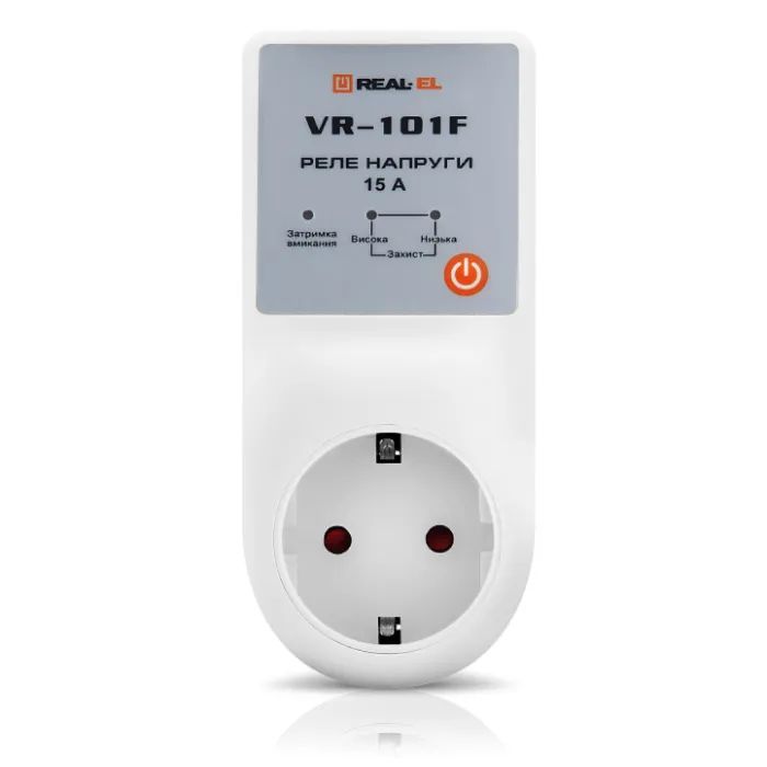 Реле напруги REAL-EL VR-101F, white (EL122300009) зображення 5