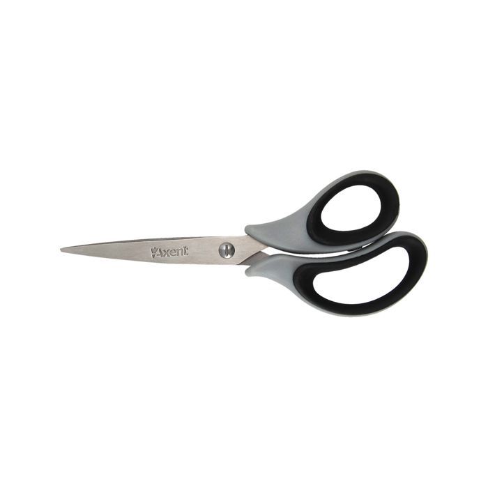 Ножницы Axent Duoton Soft, 16,5см, gray-black (6101-01-А)