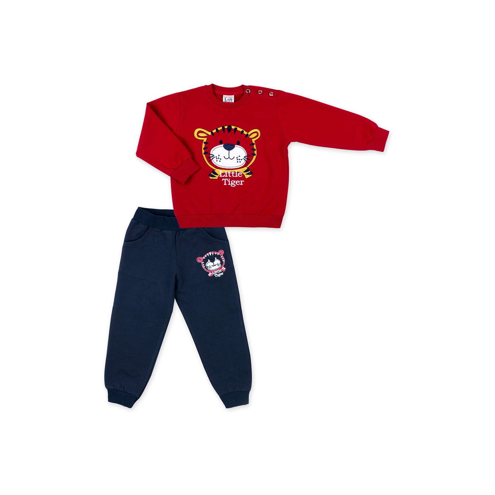 Набір дитячого одягу Breeze кофта зі штанами "Little Tiger" (7214-98B-red)