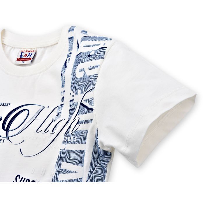 Футболка дитяча Breeze "Jeans High" (8757-116B-cream) зображення 3