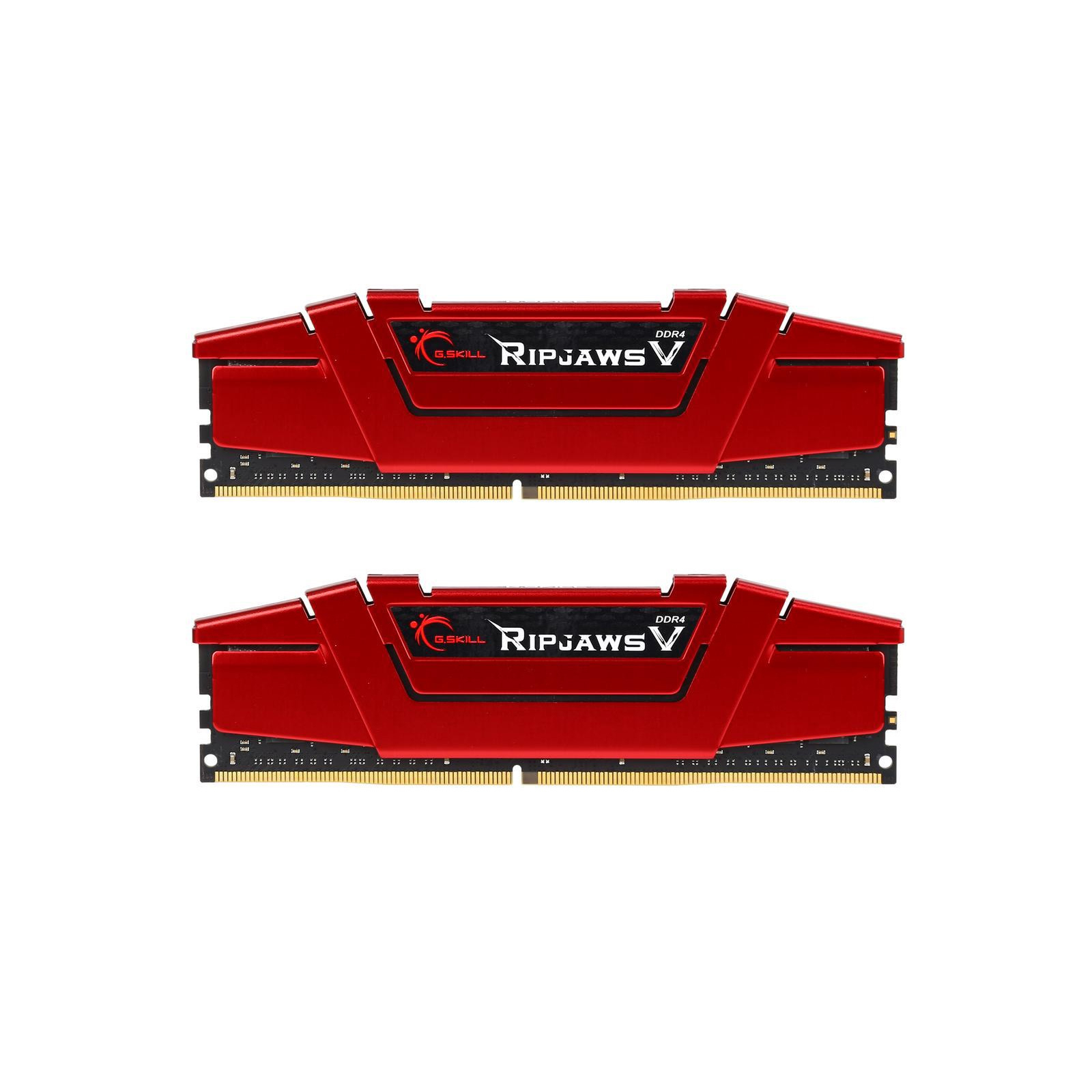 Модуль памяти для компьютера DDR4 16GB (2x8GB) 3000 MHz RipjawsV Red G.Skill (F4-3000C15D-16GVR)