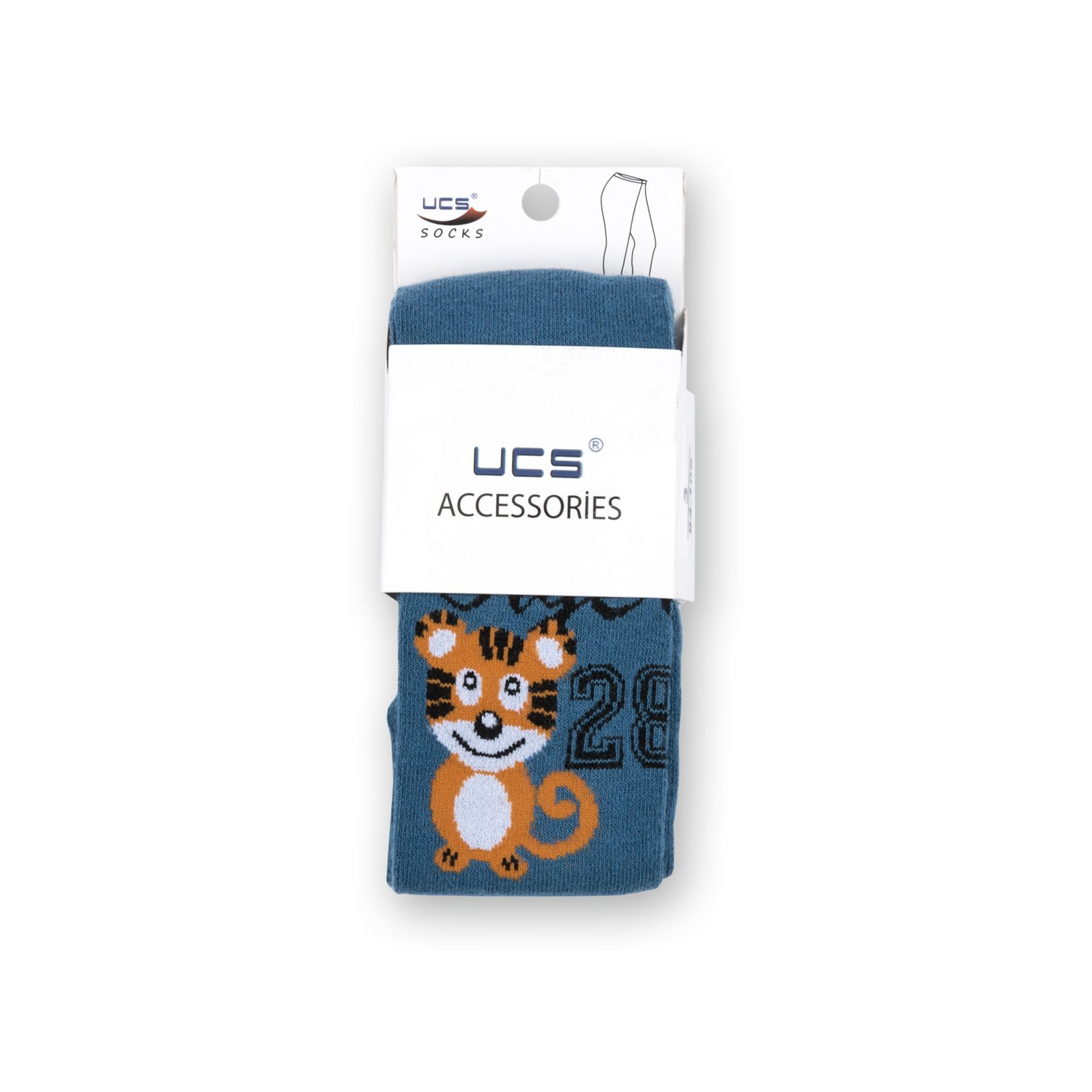 Колготки UCS Socks "Tiger" синие (M0C0301-0857-3B-blue) изображение 5