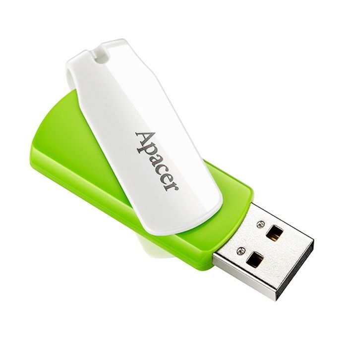 USB флеш накопитель Apacer 32GB AH335 Green USB 2.0 (AP32GAH335G-1) изображение 3