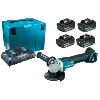 Шлифовальная машина Makita LXT (BL1830Bx4, DC18RD, Makpac4) + DGA504Z (198830-2)