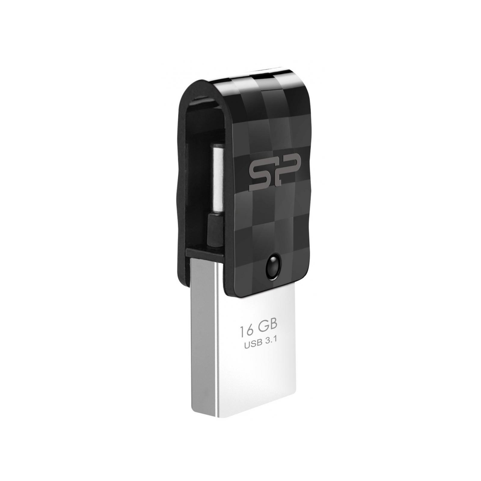 USB флеш накопитель Silicon Power 128GB C31 Silver USB 3.1/Type C (SP128GBUC3C31V1K)