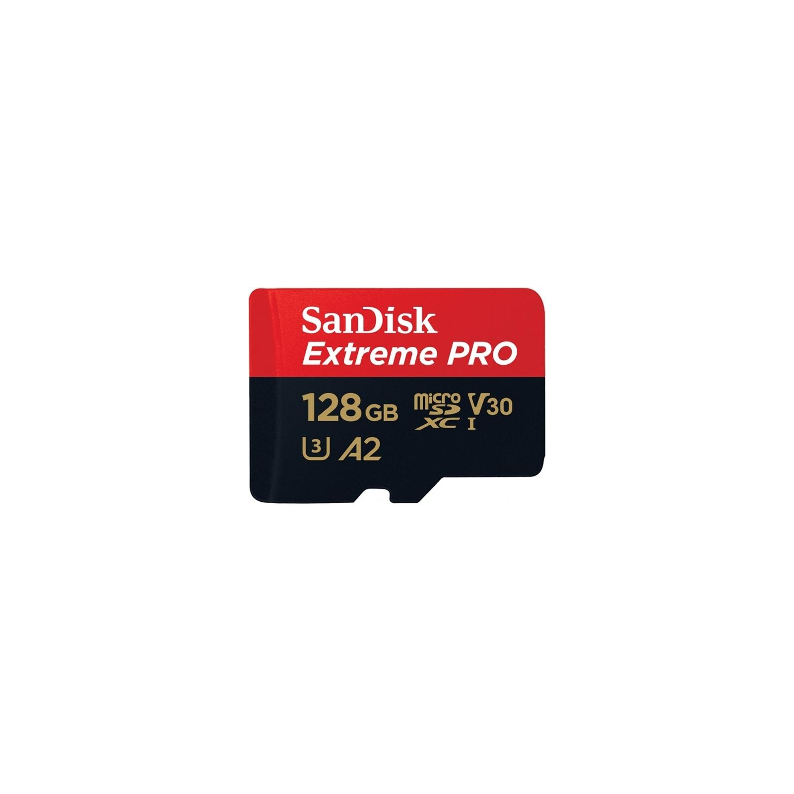 Карта памяти SanDisk 128GB microSDXC class 10 UHS-I U3 A2 Extreme Pro (SDSQXCY-128G-GN6MA) изображение 2