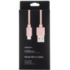 Дата кабель USB 2.0 AM to Lightning 1.0m Rose Gold Rock (F_69311) зображення 2