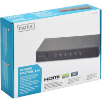 Сплиттер Digitus HDMI (INx1 - OUTx4), 4K, black (DS-47304) изображение 3