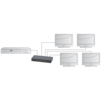 Сплиттер Digitus HDMI (INx1 - OUTx4), 4K, black (DS-47304) изображение 4