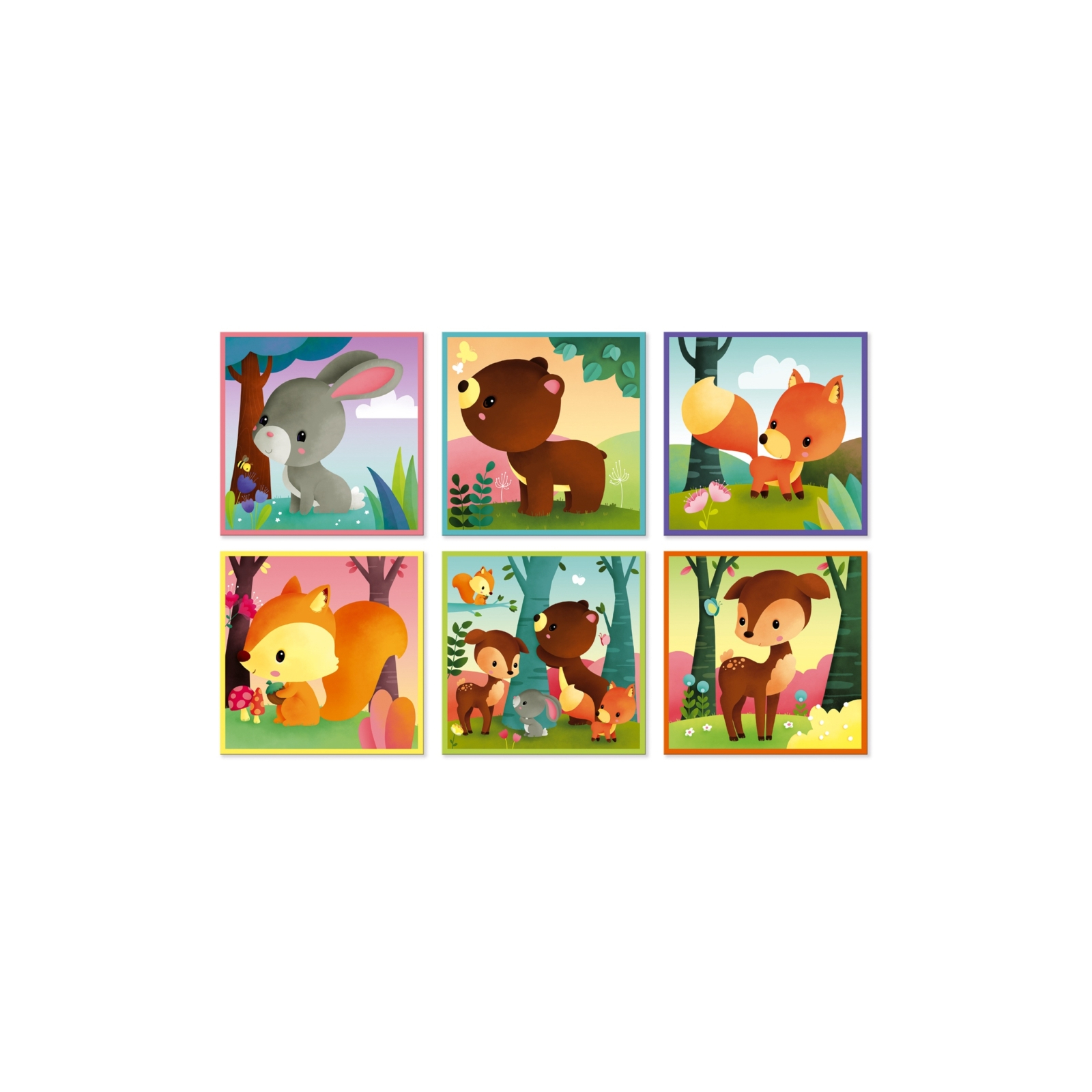 Кубики Janod Лесные животные 9 эл. (J02731) зображення 3