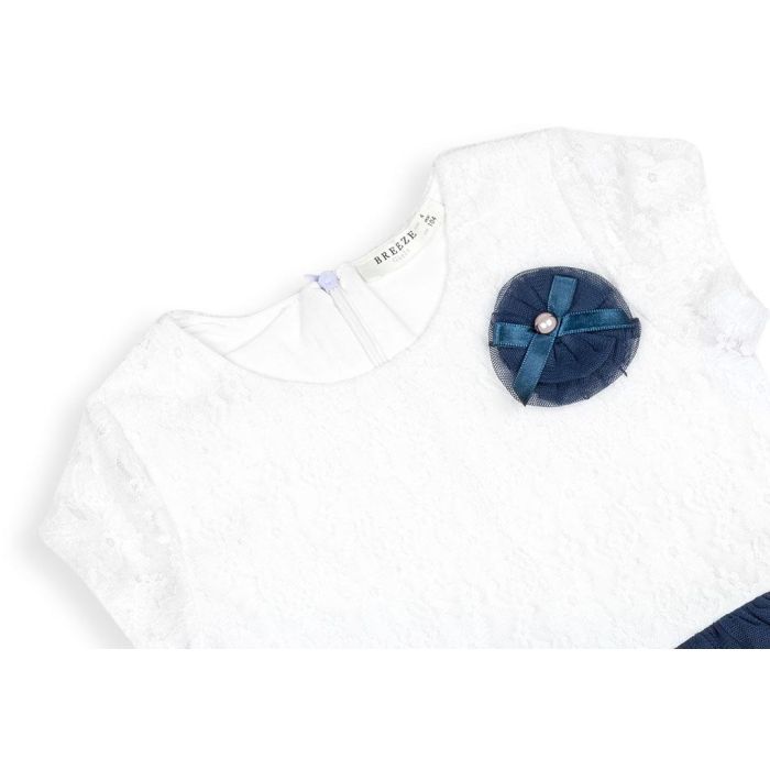 Платье детское Breeze с фатиновой юбкой и цветком (10671-104G-blue) изображение 3