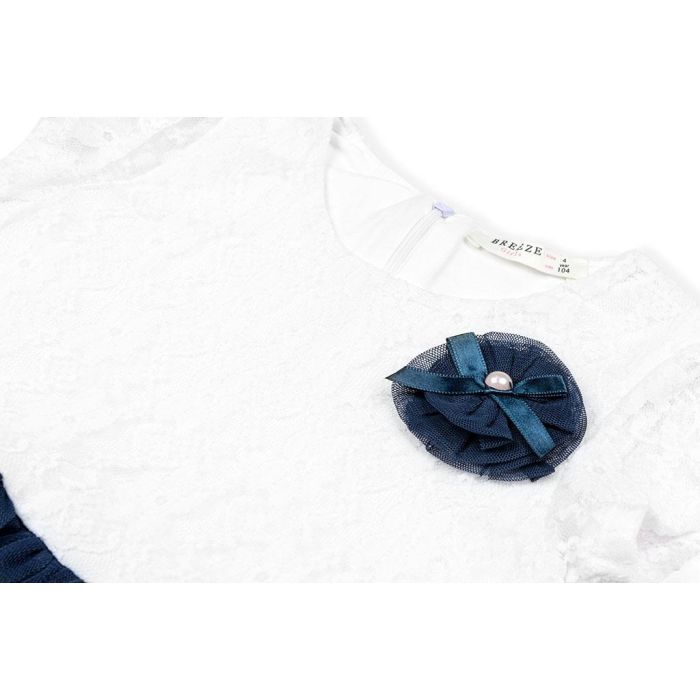 Платье детское Breeze с фатиновой юбкой и цветком (10671-104G-blue) изображение 4