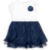 Платье детское Breeze с фатиновой юбкой и цветком (10671-104G-blue)