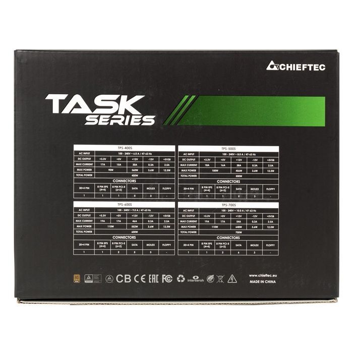 Блок питания Chieftec 500W Task (TPS-500S) изображение 9