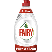 Засіб для ручного миття посуду Fairy Pure & Clean 450 мл (8001090837424)