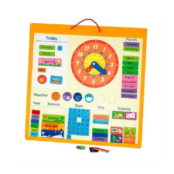 Развивающая игрушка Viga Toys Календарь магнитный англ. (50377)