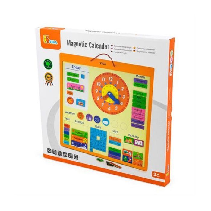 Развивающая игрушка Viga Toys Календарь магнитный англ. (50377) изображение 2