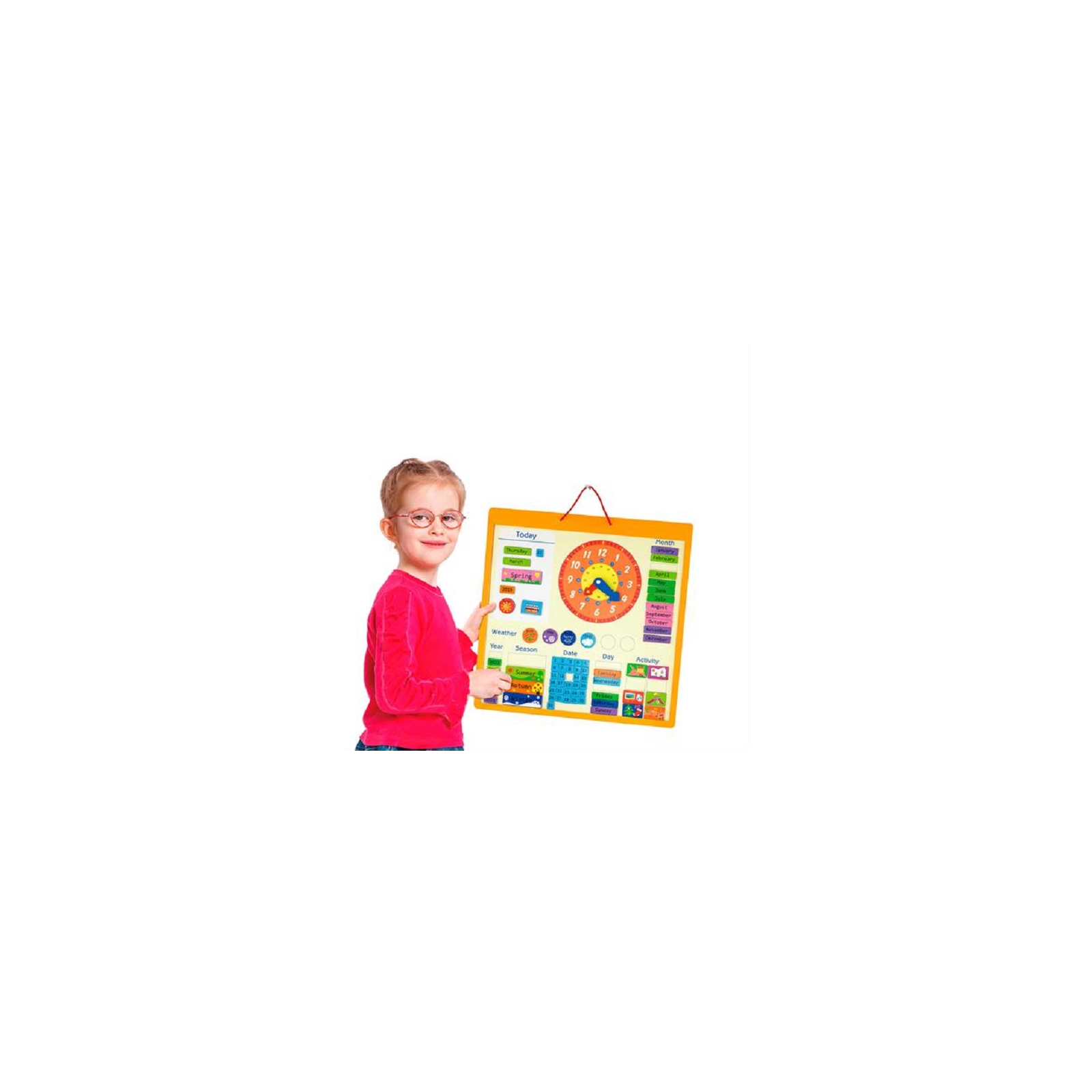 Развивающая игрушка Viga Toys Календарь магнитный англ. (50377) изображение 4
