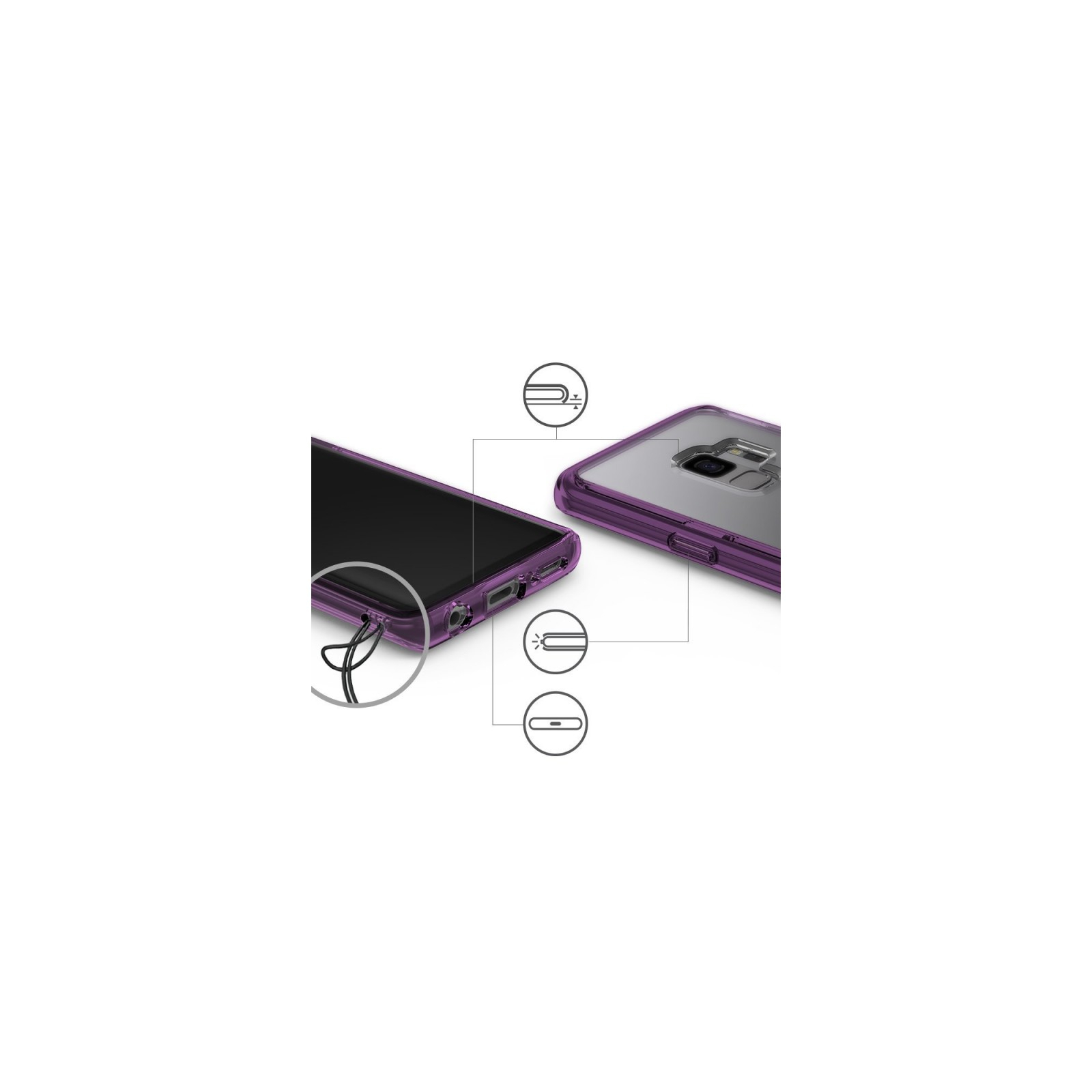 Чехол для мобильного телефона Ringke Fusion Samsung Galaxy S9 Orchid Purple (RCS4414) изображение 2